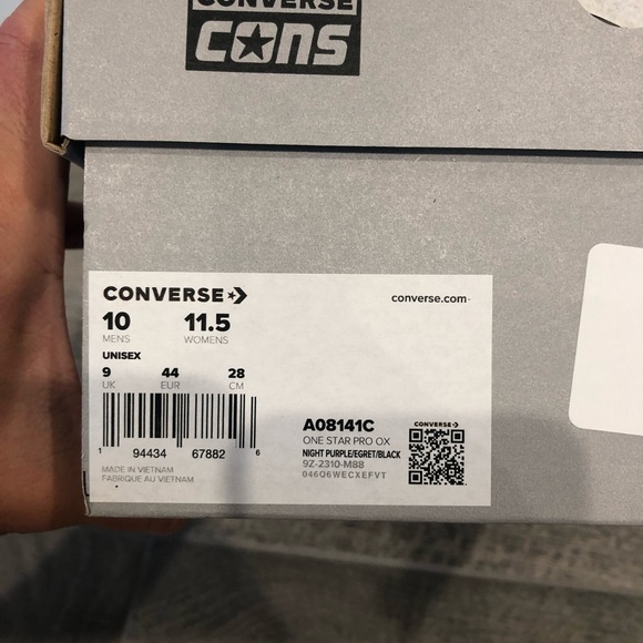 New Converse Cons One Star Pro Suede 'Night Purple' Men’s Shoes Size 10 - Picture 7 of 7